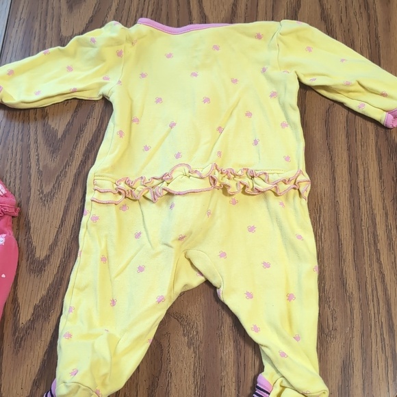 Carter's 3-Piece Footie Pajama Bundle Girl's Size 0-3 Months - Picture 7 of 7